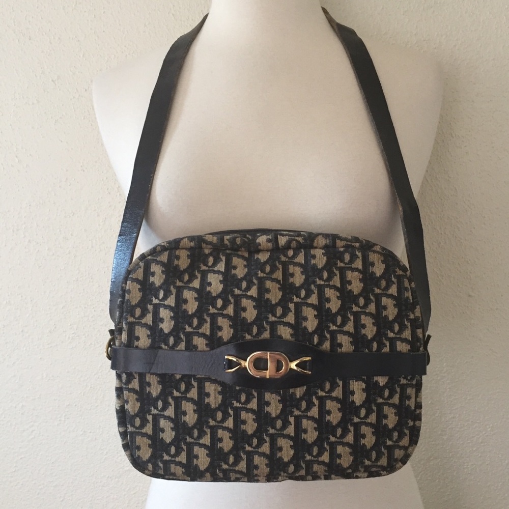 Authentic Vintage Dior Trotter Shoulder Bag - Picture 1 of 8
